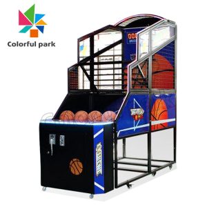 Foldable basketball machine